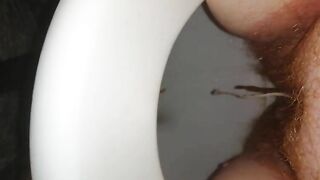 Thick hairy pussy mature lady pooping