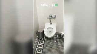 Hairy lady pooping closeup