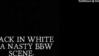 Woman fucks her asshole while sitting on a pile of shit