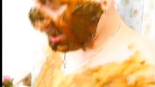 Woman in shit bath fucking a man