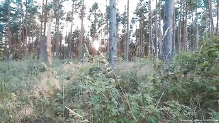 Dropping shit in the woods