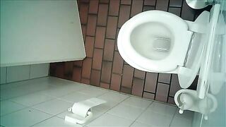 Spy cam in public toilet