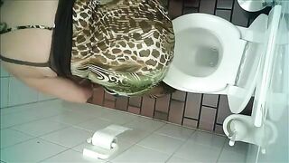 Spy cam in public toilet