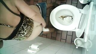 Spy cam in public toilet
