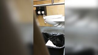 Tasty babe caught pooping hard load