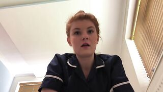 Strict nursing sister Hayley makes you eat shit