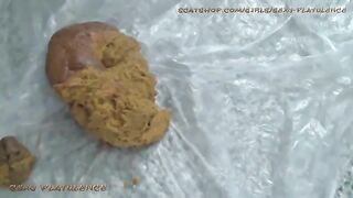 Thick turd from hot ass