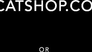 Chick in stockings masturbates and poop