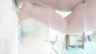 Girl eats her own shit from the toilet bowl