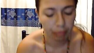 Yummy big booty gal poop tease