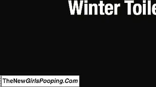 Winter Toilet Poop