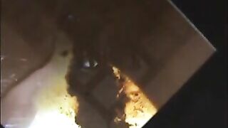 Tasty poop on the mirror