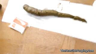 Monster snake poop on the floor