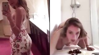 Comp of hot blonde girls pooping side by side