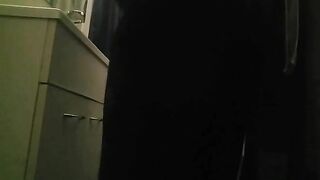 Nice bulge in blue panty