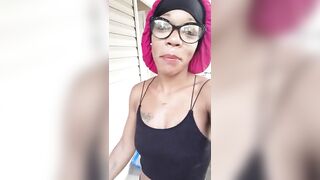 Outdoor sexy pee and surprise