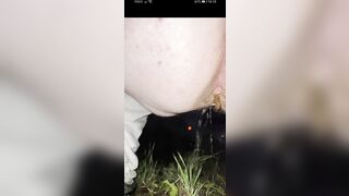 Pee and shit on the grass