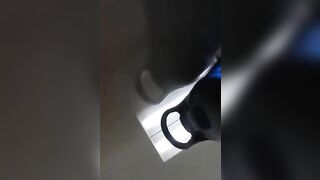 Amateur poo in closeup