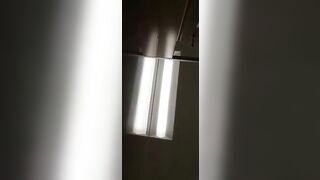 Woman takes a shit on top of a bed