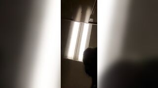 Girl squirts a massive load of shit on her pantyhose