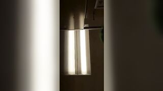 Girl lies on her belly while wearing a duct taped pussy and ass