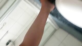 Amateur horny lady and hard cam poo