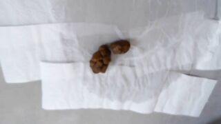 Pretty blonde babe ass fingering and pooping