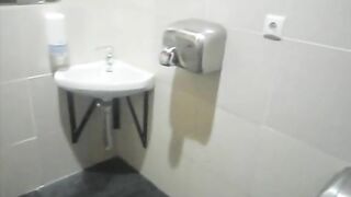 Public toilet poop at home