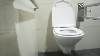 Public toilet poop at home