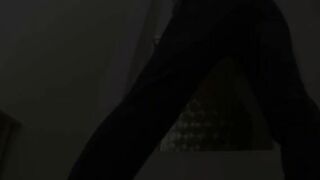 Tall sexy babe poops thick load