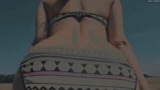 Outdoor hot poop closeup