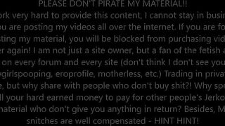 Chunky blonde lady dropping shit