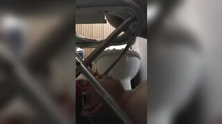 Dropping shit on the face