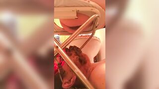 Dropping shit on the face