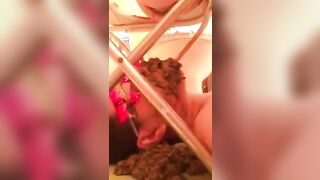 Dropping shit on the face