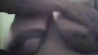 Shitty Pig Smearing Shit On Her Huge Tits