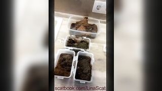Sticky shit from sexy slut