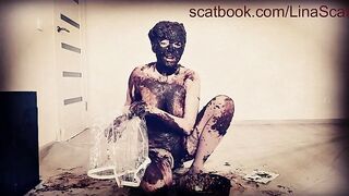 Sticky shit from sexy slut