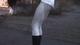 Shorts messing outside