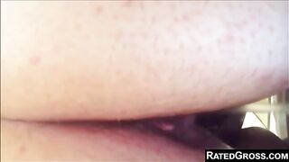 Thick piss and poop in closeup