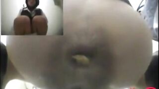 Gorgeous Japanese teen girl and hot thick poop on cam
