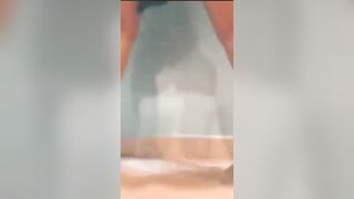 Naughty ebony babe loves hot poop