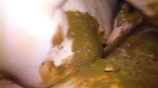 MILF rubbing shit on her sexy body