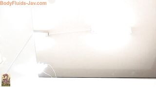 Jap brunette girl leaking poop