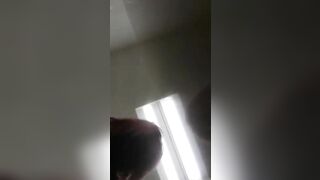 Nerdy lady in glasses love poop teasing