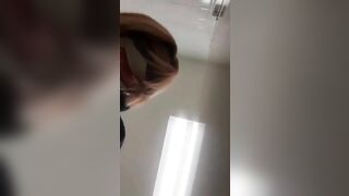 Mature blonde lady and homemade poop