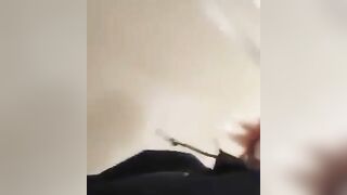 Mature blonde lady and homemade poop