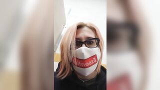 Mature blonde lady and homemade poop