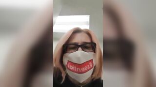 Mature milf poops hard