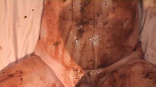 Dirty smearing and hard fuck